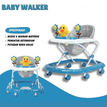 Cute Duck Face Baby Walker Foldable